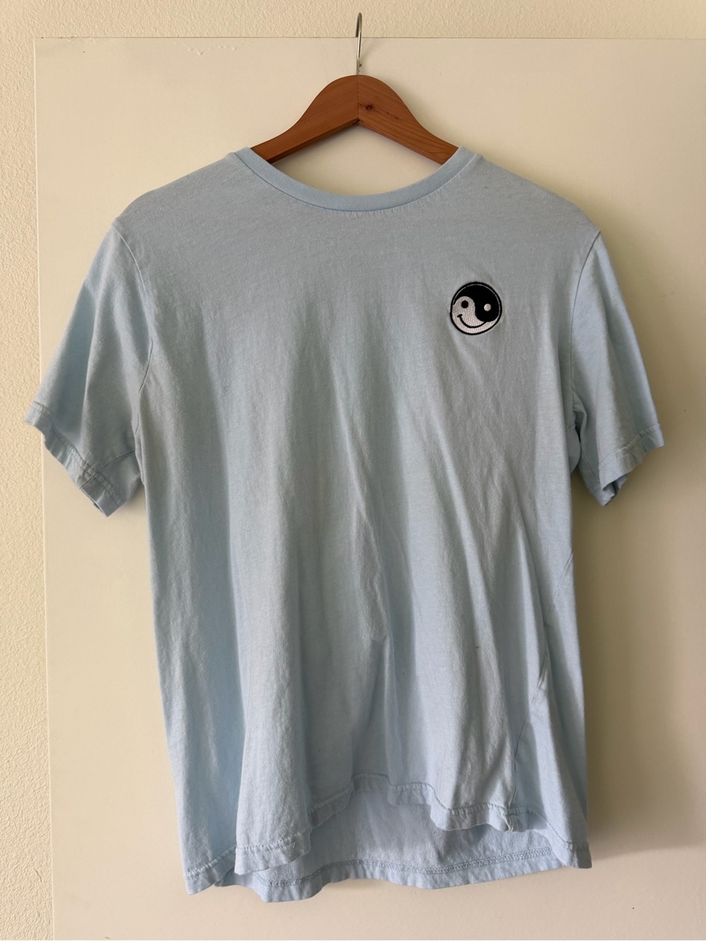 Eighty Eight Light Blue Crewneck with Yin Yang Patch